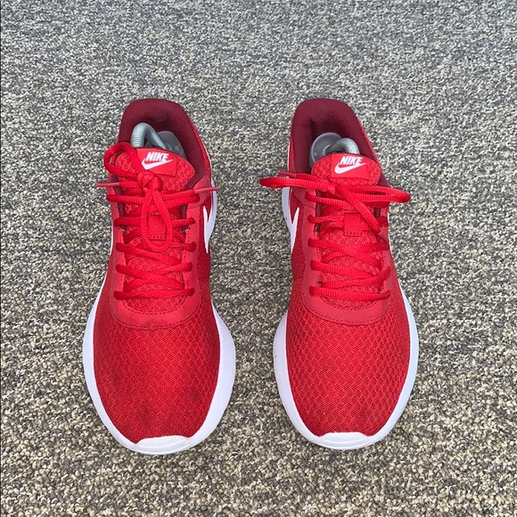 red nike sneakers